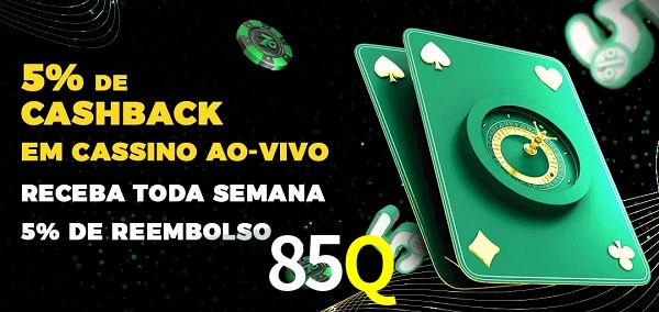 Promoções do cassino ao Vivo 85Q